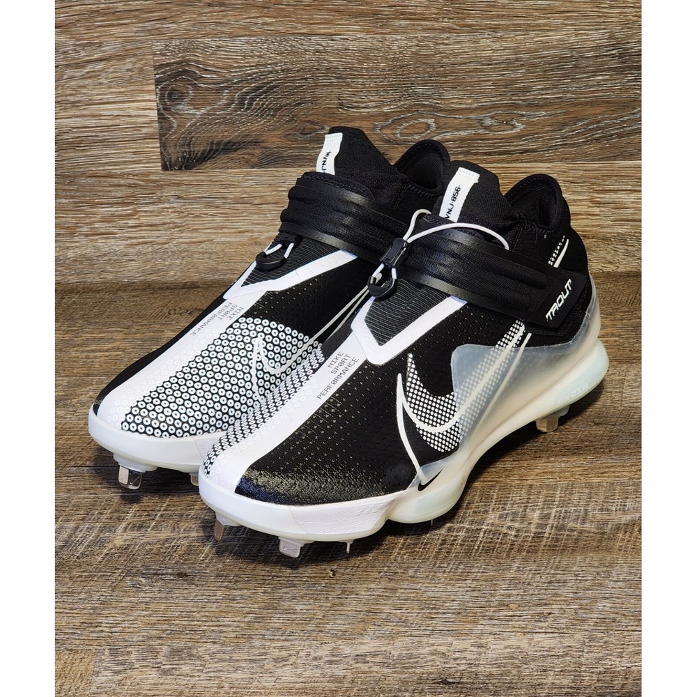 Nike Force Zoom Trout 7 Men's Size 13 Black White Baseball‎ Cleats CI3134-005